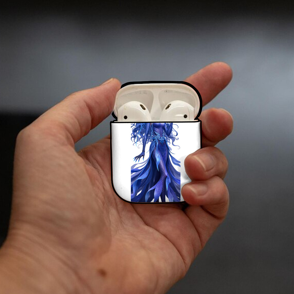 Ne Zha 2 ナタ 魔童の大暴れ AirPods 第2世代保護ケース ハードシェル ブラック 耐衝撃・防指紋・カラビナ付き