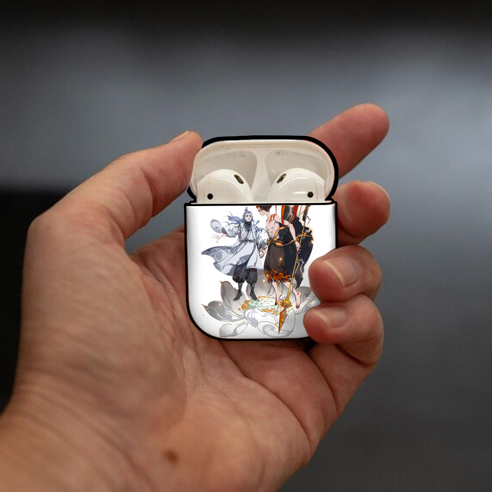 Ne Zha 2 ナタ 魔童の大暴れ AirPods 第2世代保護ケース ハードシェル ブラック 耐衝撃・防指紋・カラビナ付き