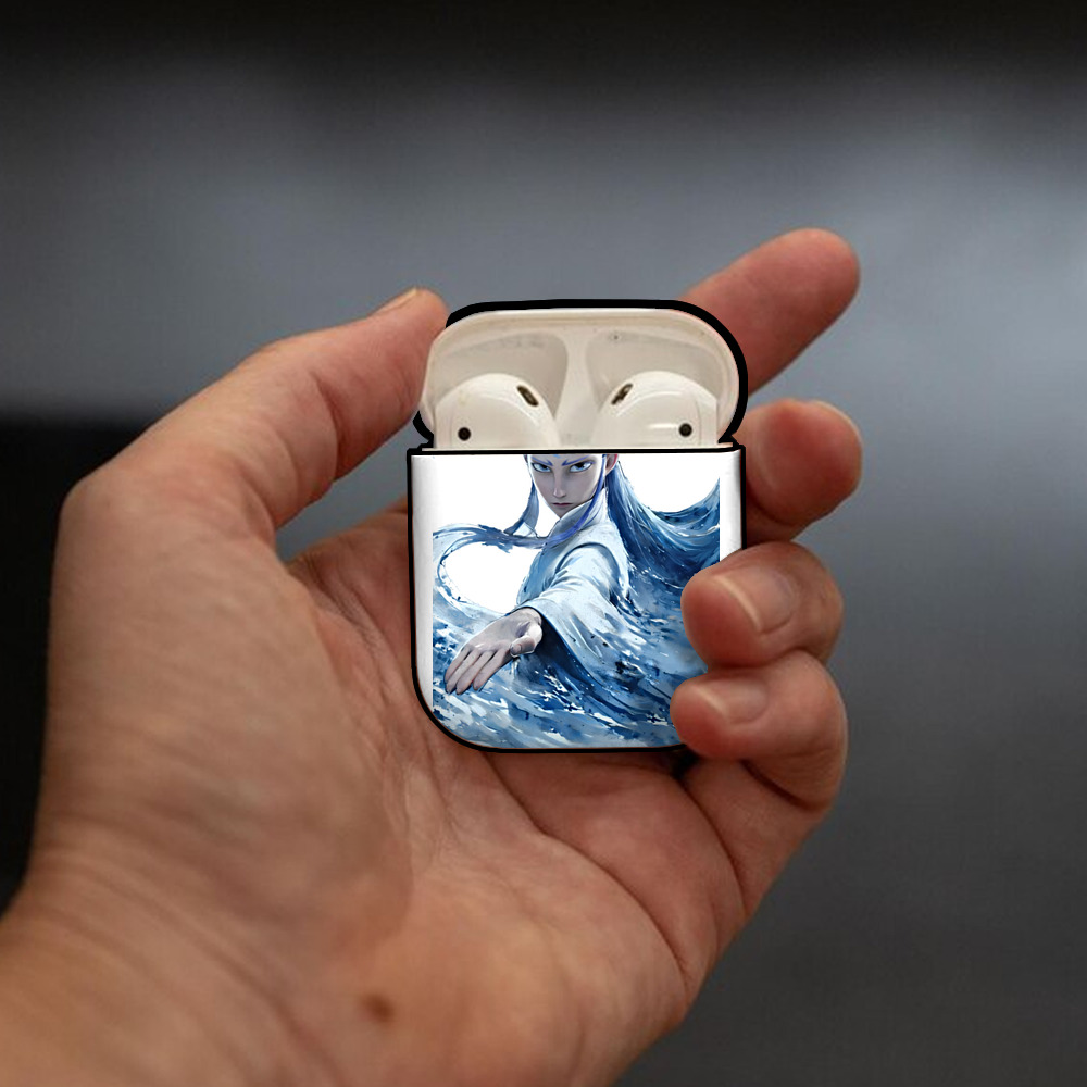 Ne Zha 2 ナタ 魔童の大暴れ AirPods 第2世代保護ケース ハードシェル ブラック 耐衝撃・防指紋・カラビナ付き