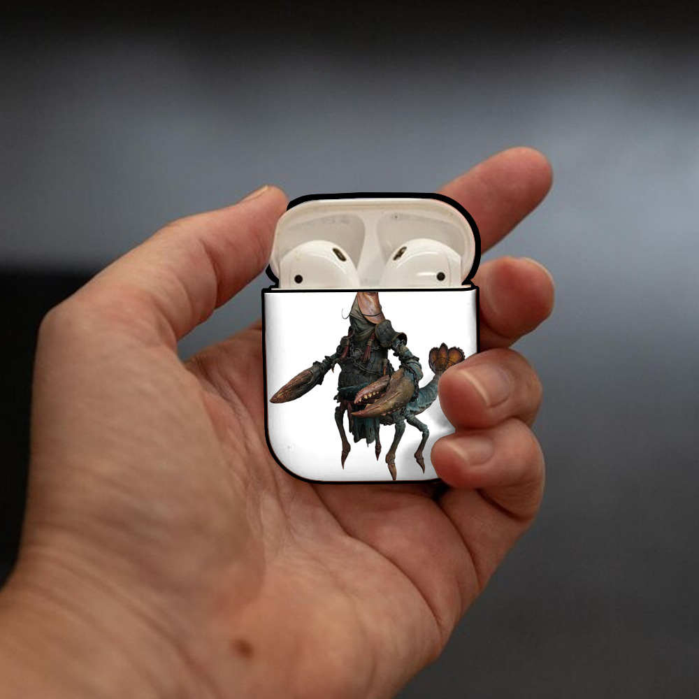 Ne Zha 2 ナタ 魔童の大暴れ AirPods 第2世代保護ケース ハードシェル ブラック 耐衝撃・防指紋・カラビナ付き