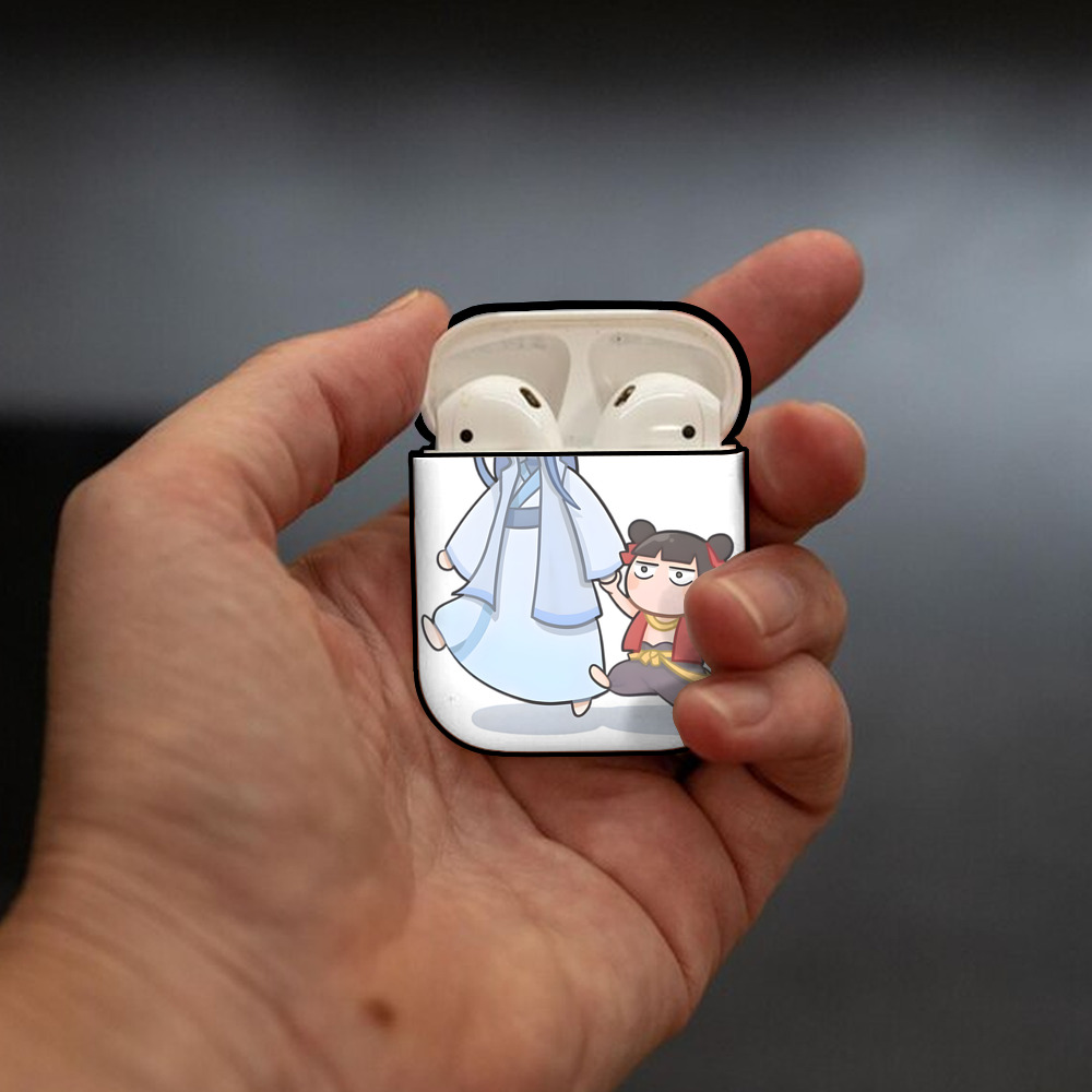 Ne Zha 2 ナタ 魔童の大暴れ AirPods 第2世代保護ケース ハードシェル ブラック 耐衝撃・防指紋・カラビナ付き