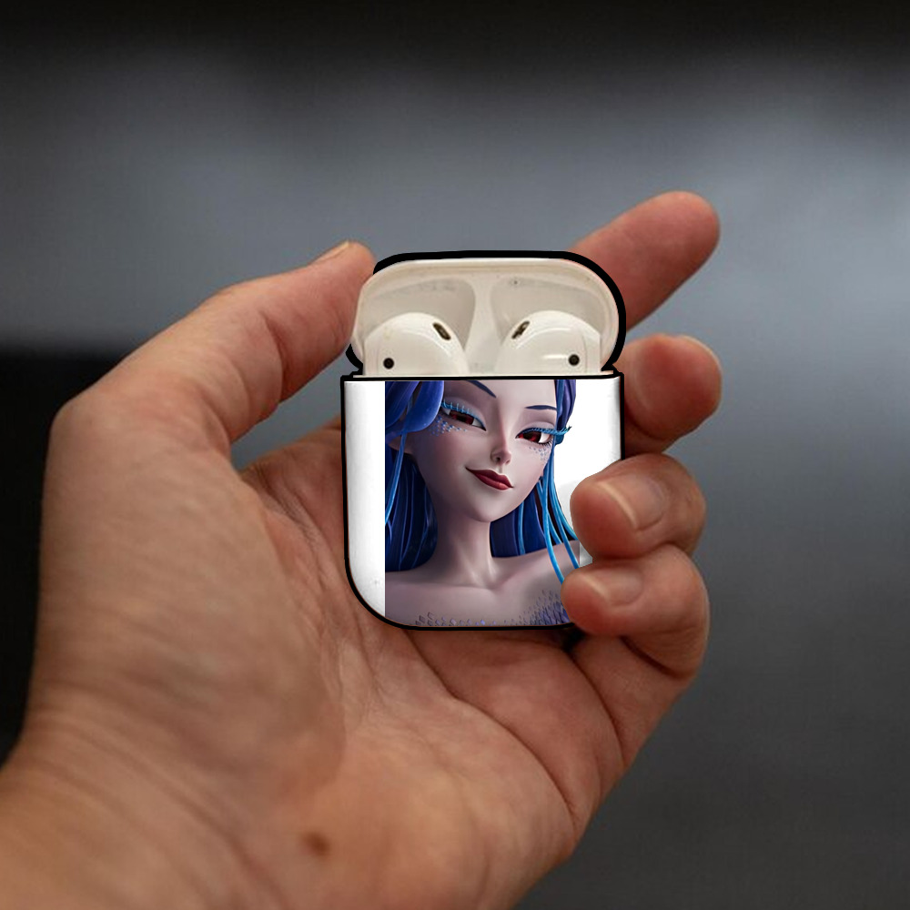 Ne Zha 2 ナタ 魔童の大暴れ AirPods 第2世代保護ケース ハードシェル ブラック 耐衝撃・防指紋・カラビナ付き