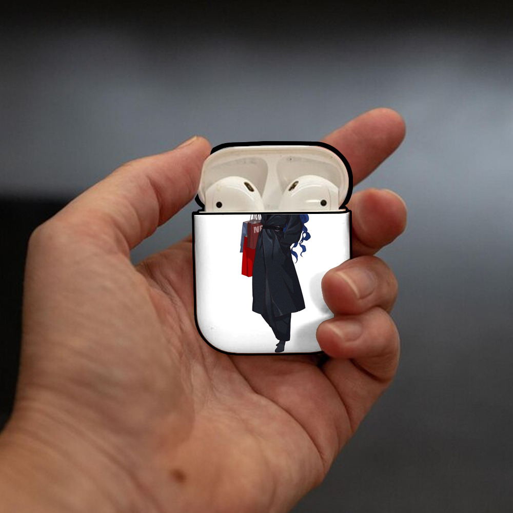 Ne Zha 2 ナタ 魔童の大暴れ AirPods 第2世代保護ケース ハードシェル ブラック 耐衝撃・防指紋・カラビナ付き