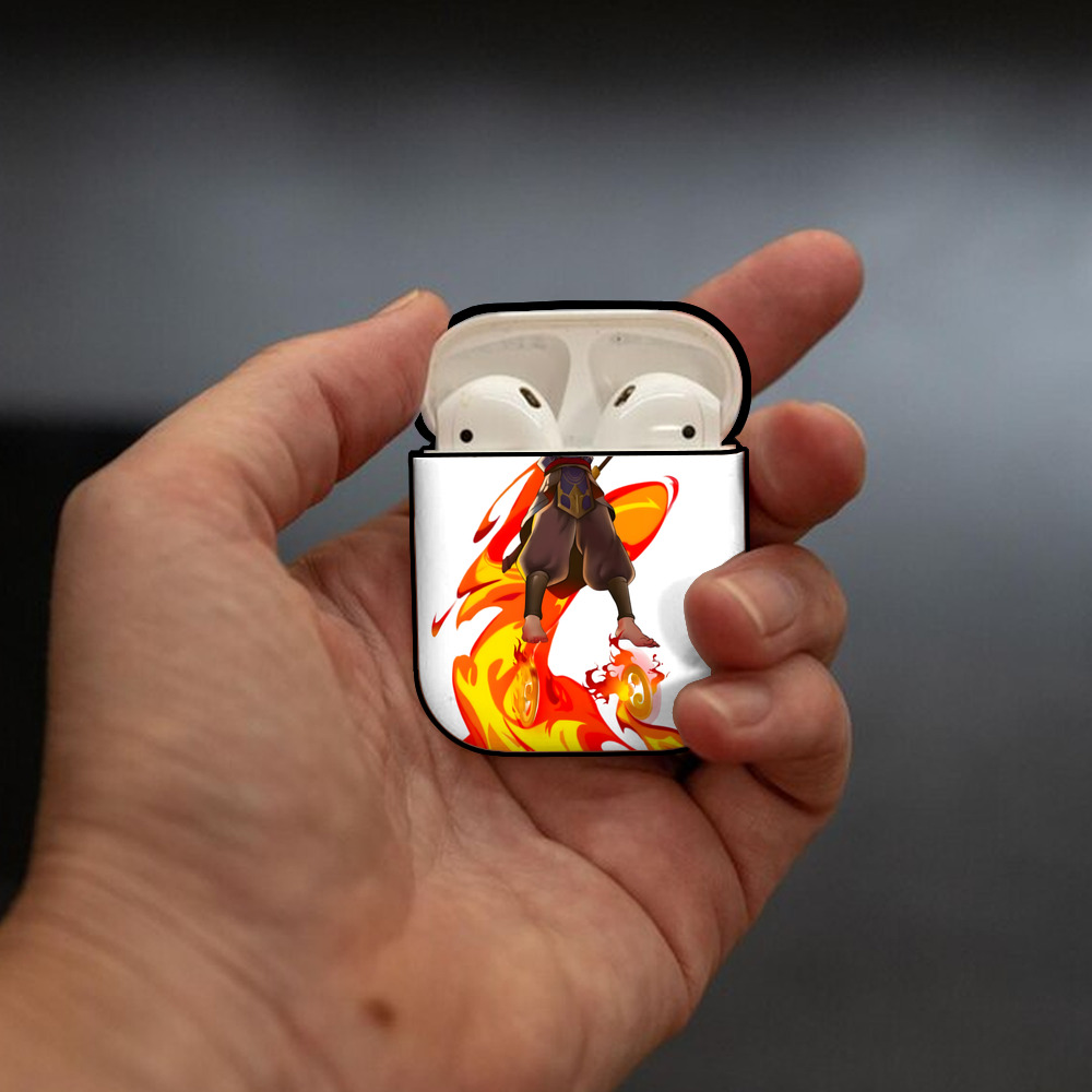 Ne Zha 2 ナタ 魔童の大暴れ AirPods 第2世代保護ケース ハードシェル ブラック 耐衝撃・防指紋・カラビナ付き