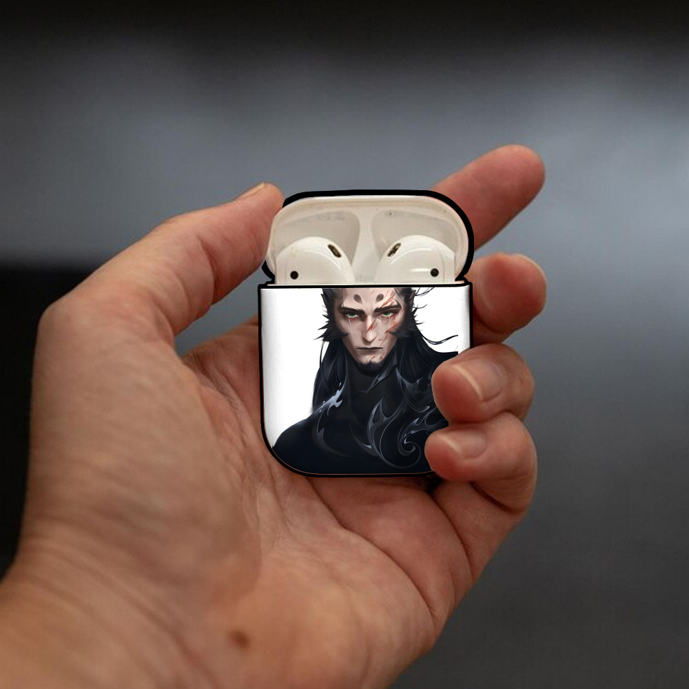 Ne Zha 2 ナタ 魔童の大暴れ AirPods 第2世代保護ケース ハードシェル ブラック 耐衝撃・防指紋・カラビナ付き