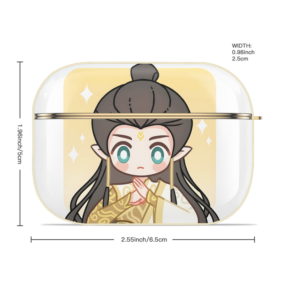 Ne Zha 2 ナタ 魔童の大暴れ 【AirPods Pro用】ハードシェル保護ケース｜耐衝撃・防指紋・カラビナ付き商品仕様