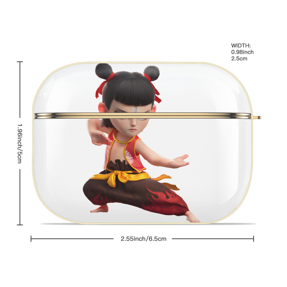 Ne Zha 2 ナタ 魔童の大暴れ 【AirPods Pro用】ハードシェル保護ケース｜耐衝撃・防指紋・カラビナ付き商品仕様