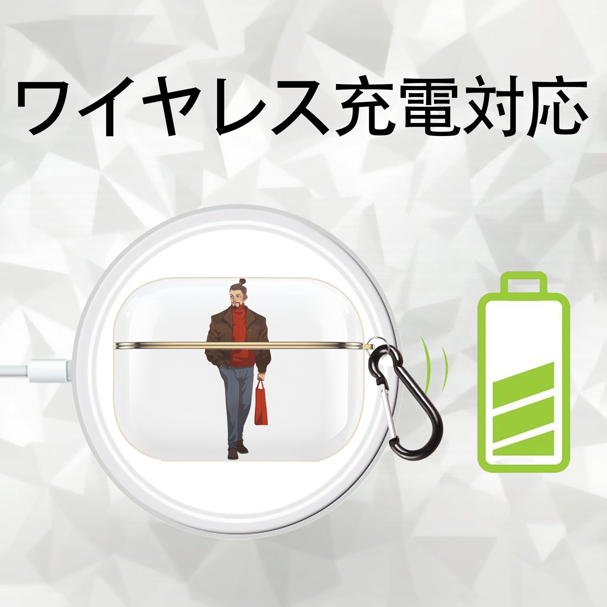 Ne Zha 2 ナタ 魔童の大暴れ 【AirPods Pro用】ハードシェル保護ケース｜耐衝撃・防指紋・カラビナ付き商品仕様