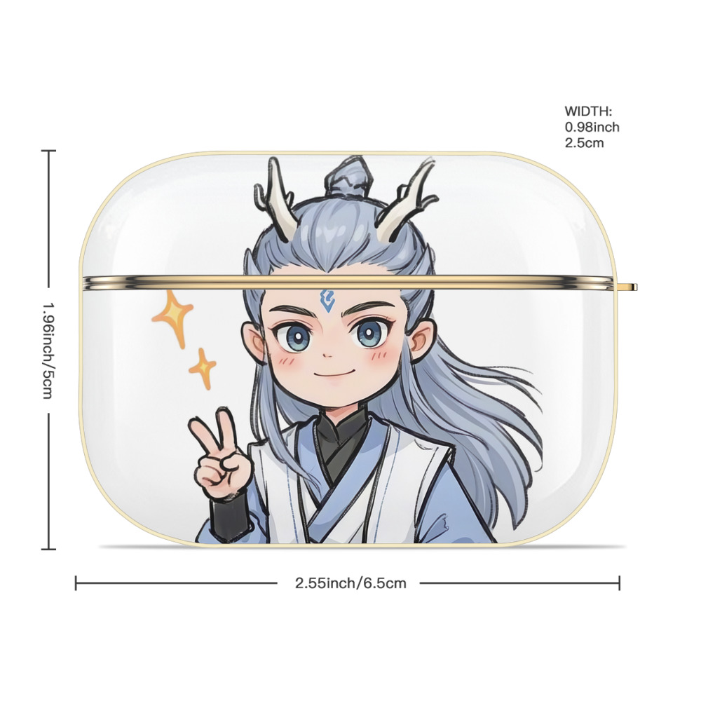 Ne Zha 2 ナタ 魔童の大暴れ 【AirPods Pro用】ハードシェル保護ケース｜耐衝撃・防指紋・カラビナ付き商品仕様