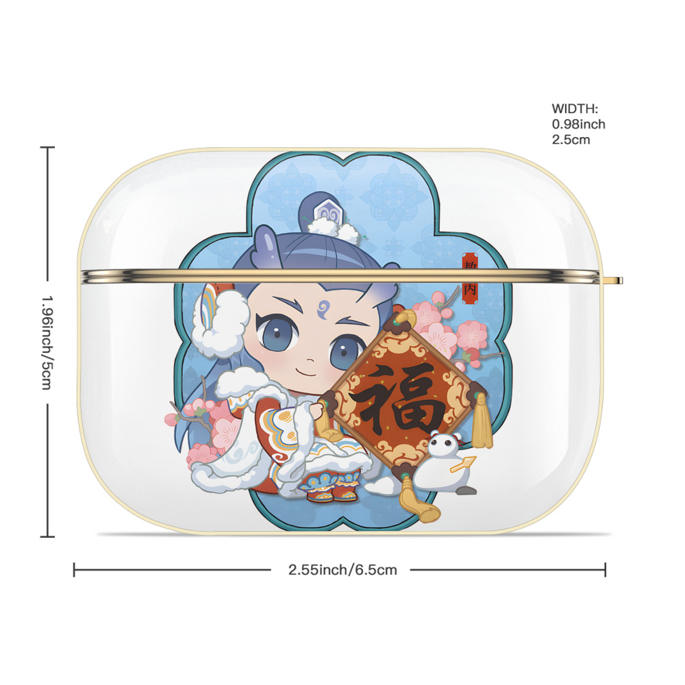 Ne Zha 2 ナタ 魔童の大暴れ 【AirPods Pro用】ハードシェル保護ケース｜耐衝撃・防指紋・カラビナ付き商品仕様