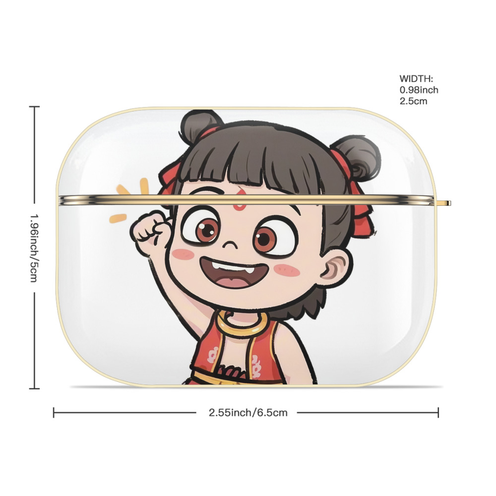 Ne Zha 2 ナタ 魔童の大暴れ 【AirPods Pro用】ハードシェル保護ケース｜耐衝撃・防指紋・カラビナ付き商品仕様