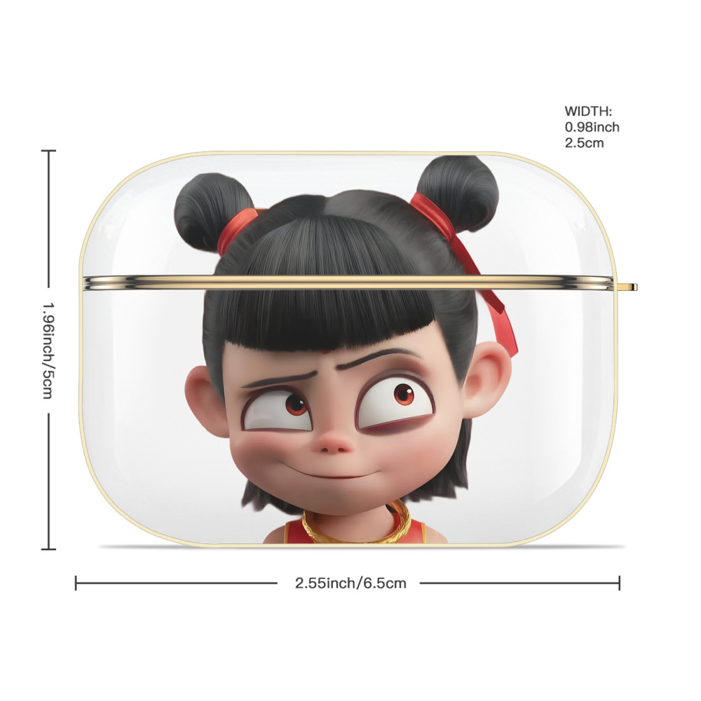 Ne Zha 2 ナタ 魔童の大暴れ 【AirPods Pro用】ハードシェル保護ケース｜耐衝撃・防指紋・カラビナ付き商品仕様