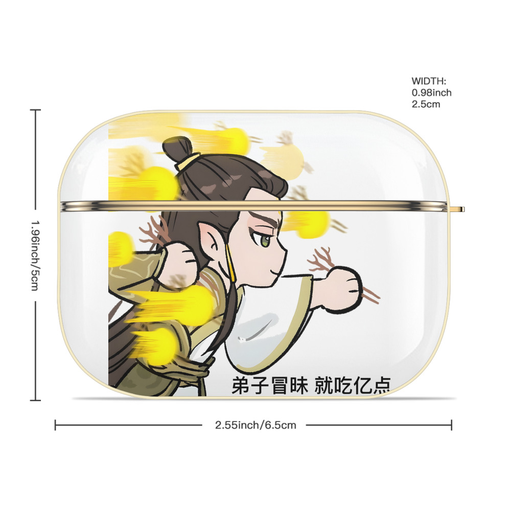 Ne Zha 2 ナタ 魔童の大暴れ 【AirPods Pro用】ハードシェル保護ケース｜耐衝撃・防指紋・カラビナ付き商品仕様