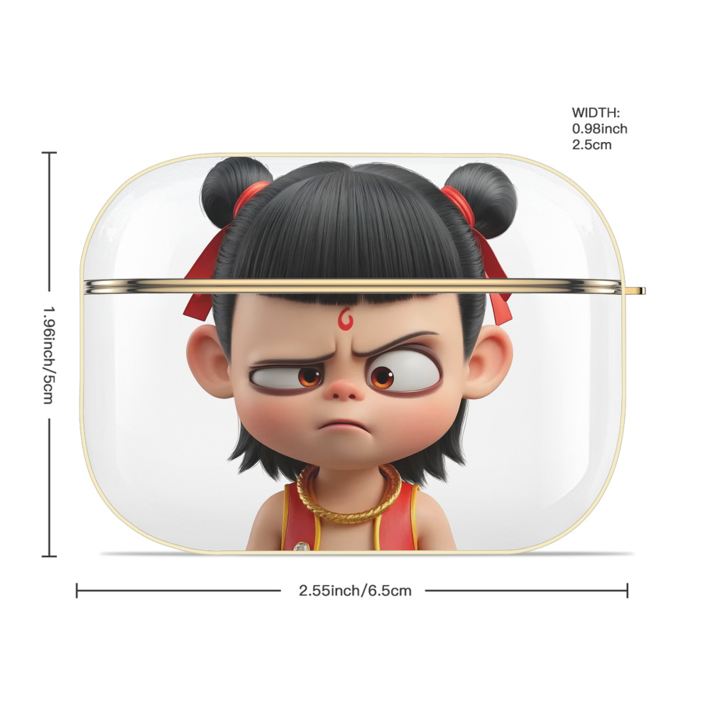 Ne Zha 2 ナタ 魔童の大暴れ 【AirPods Pro用】ハードシェル保護ケース｜耐衝撃・防指紋・カラビナ付き商品仕様