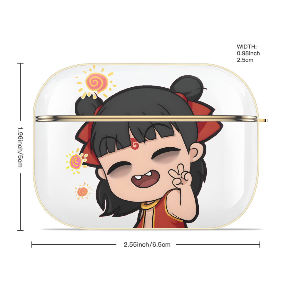 Ne Zha 2 ナタ 魔童の大暴れ 【AirPods Pro用】ハードシェル保護ケース｜耐衝撃・防指紋・カラビナ付き商品仕様