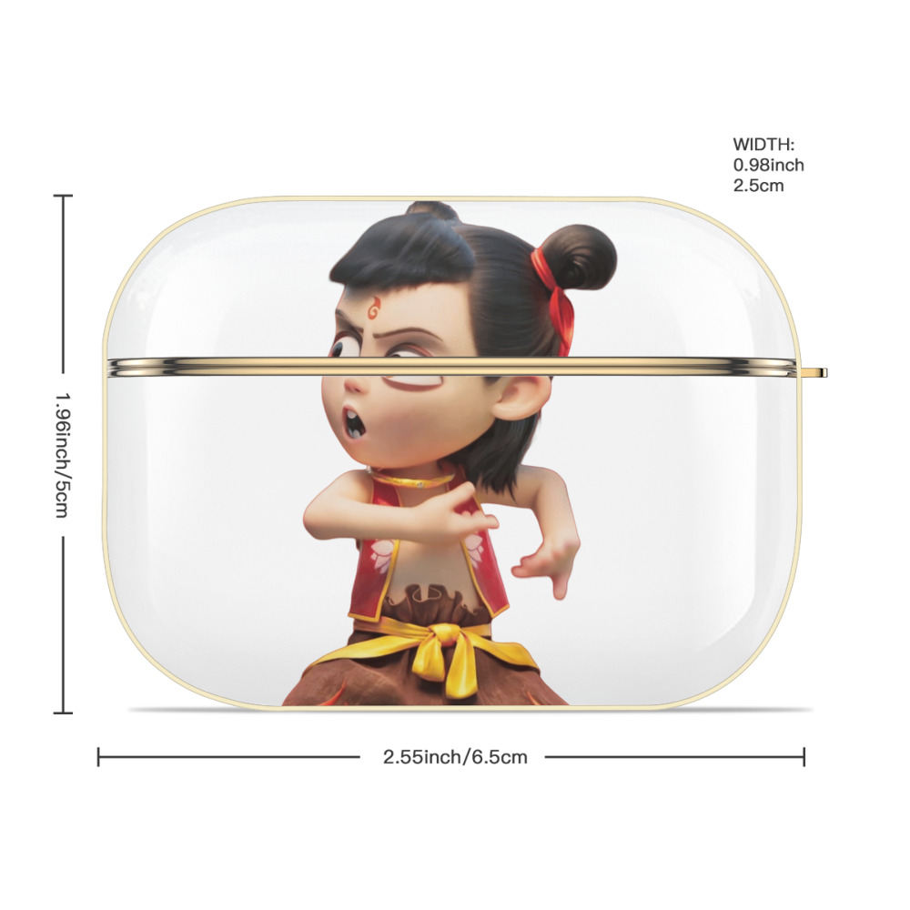 Ne Zha 2 ナタ 魔童の大暴れ 【AirPods Pro用】ハードシェル保護ケース｜耐衝撃・防指紋・カラビナ付き商品仕様