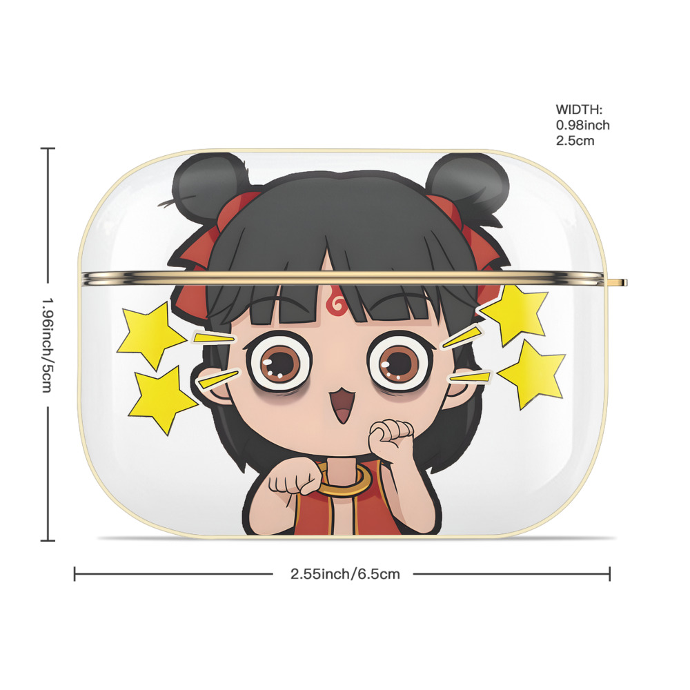Ne Zha 2 ナタ 魔童の大暴れ 【AirPods Pro用】ハードシェル保護ケース｜耐衝撃・防指紋・カラビナ付き商品仕様