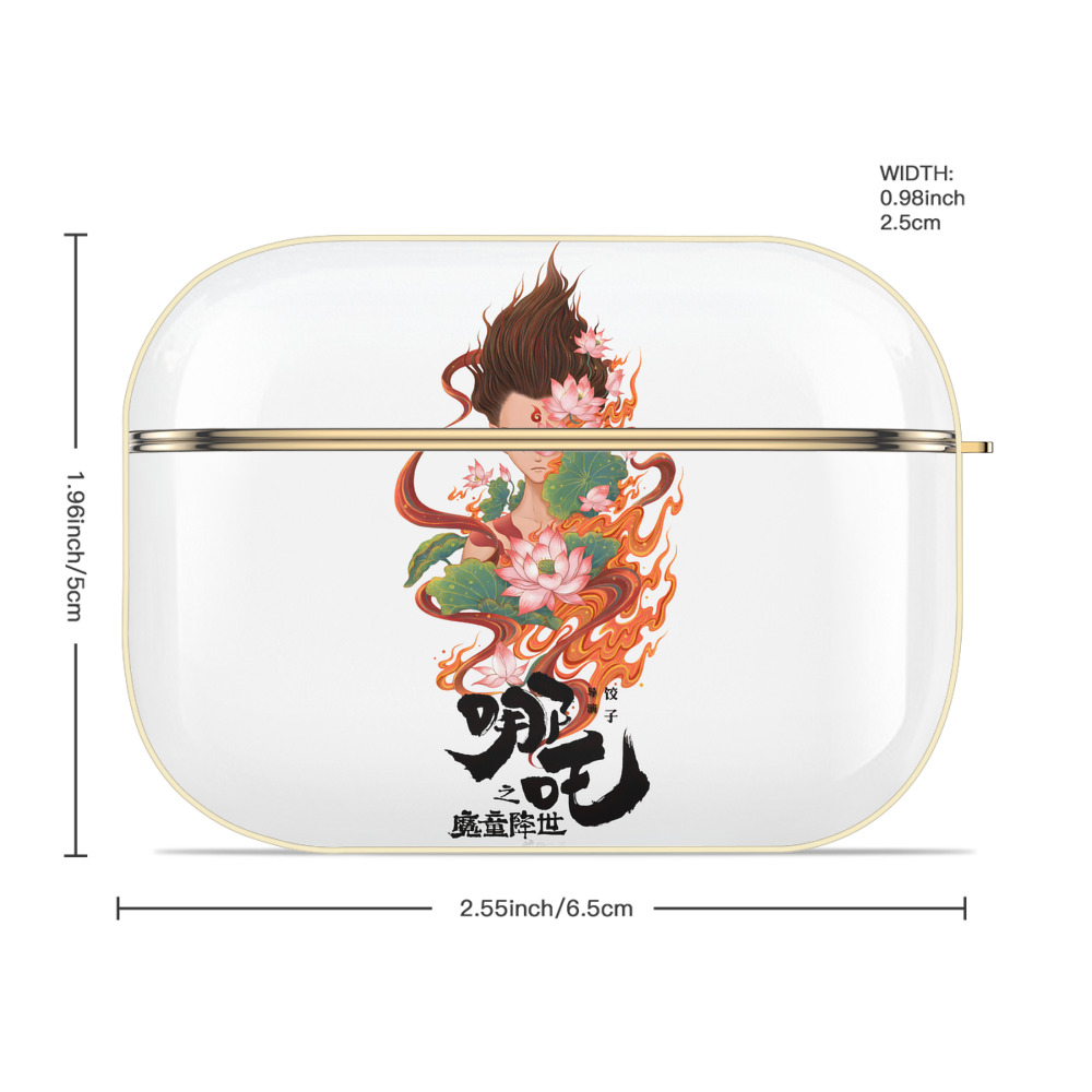 Ne Zha 2 ナタ 魔童の大暴れ 【AirPods Pro用】ハードシェル保護ケース｜耐衝撃・防指紋・カラビナ付き商品仕様