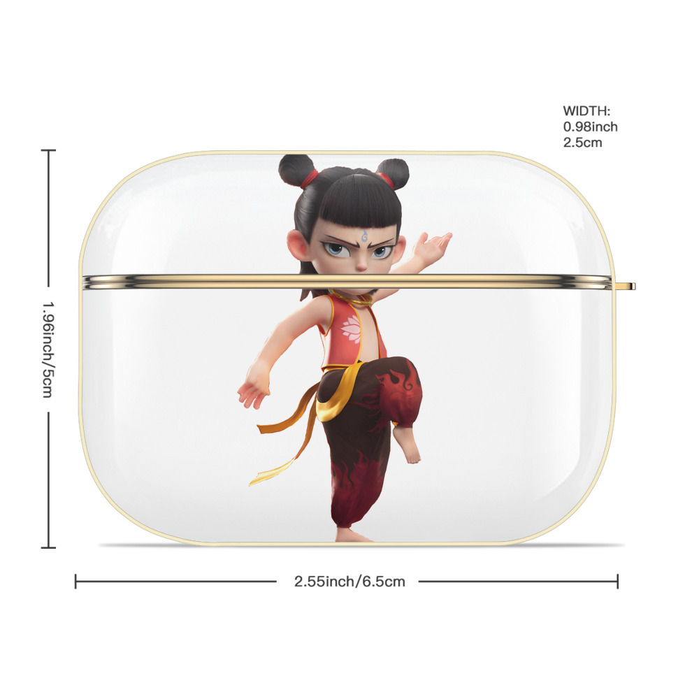 Ne Zha 2 ナタ 魔童の大暴れ 【AirPods Pro用】ハードシェル保護ケース｜耐衝撃・防指紋・カラビナ付き商品仕様