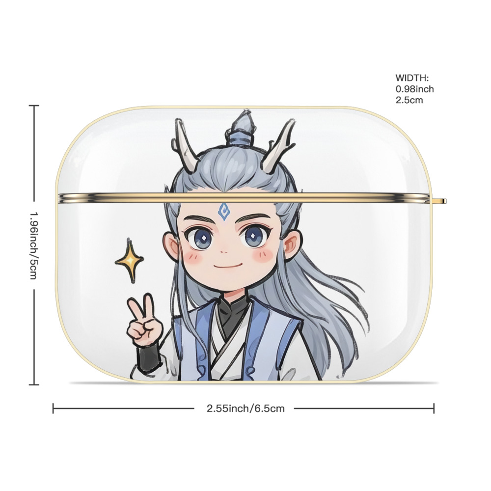 Ne Zha 2 ナタ 魔童の大暴れ 【AirPods Pro用】ハードシェル保護ケース｜耐衝撃・防指紋・カラビナ付き商品仕様