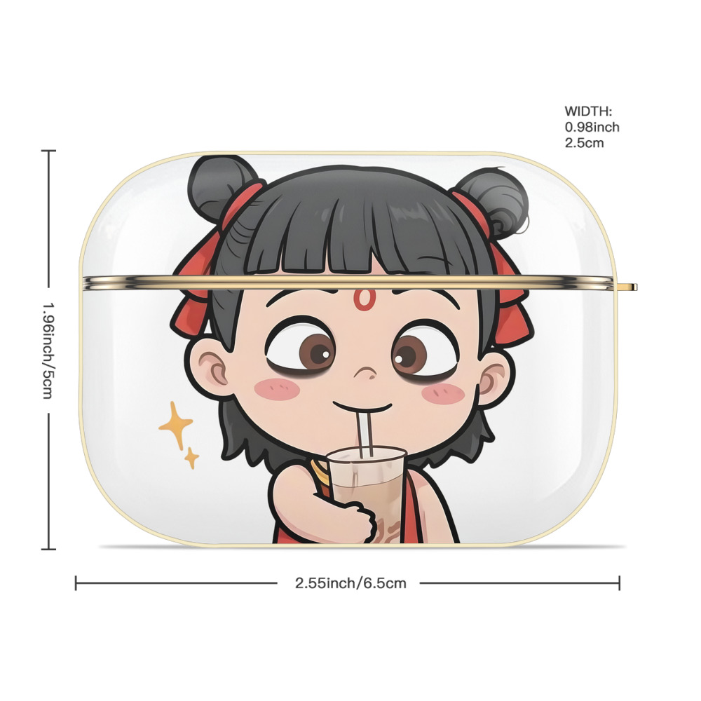 Ne Zha 2 ナタ 魔童の大暴れ 【AirPods Pro用】ハードシェル保護ケース｜耐衝撃・防指紋・カラビナ付き商品仕様