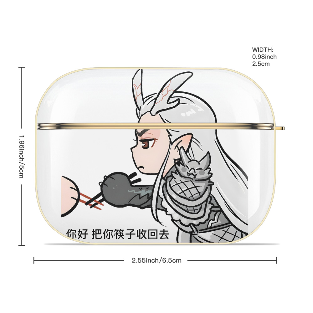 Ne Zha 2 ナタ 魔童の大暴れ 【AirPods Pro用】ハードシェル保護ケース｜耐衝撃・防指紋・カラビナ付き商品仕様