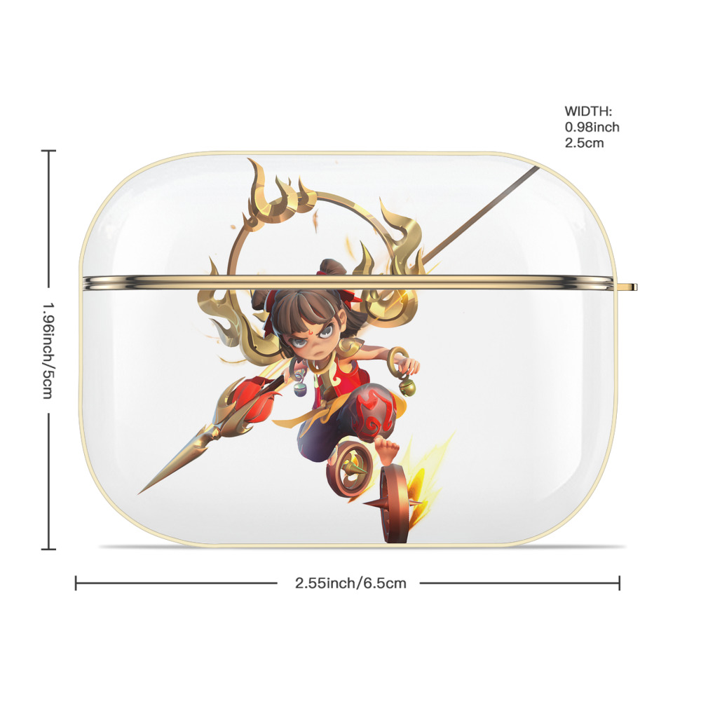Ne Zha 2 ナタ 魔童の大暴れ 【AirPods Pro用】ハードシェル保護ケース｜耐衝撃・防指紋・カラビナ付き商品仕様