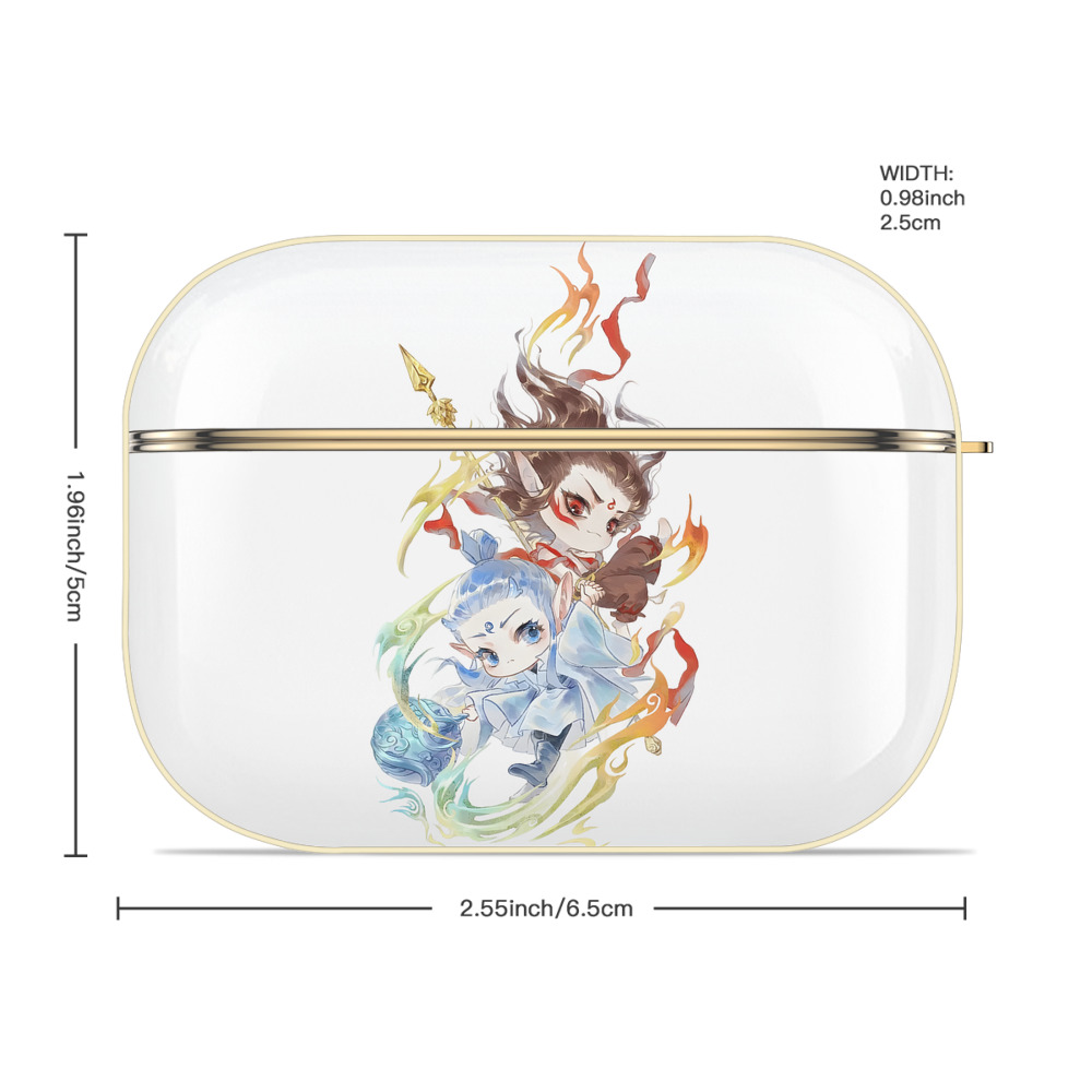 Ne Zha 2 ナタ 魔童の大暴れ 【AirPods Pro用】ハードシェル保護ケース｜耐衝撃・防指紋・カラビナ付き商品仕様