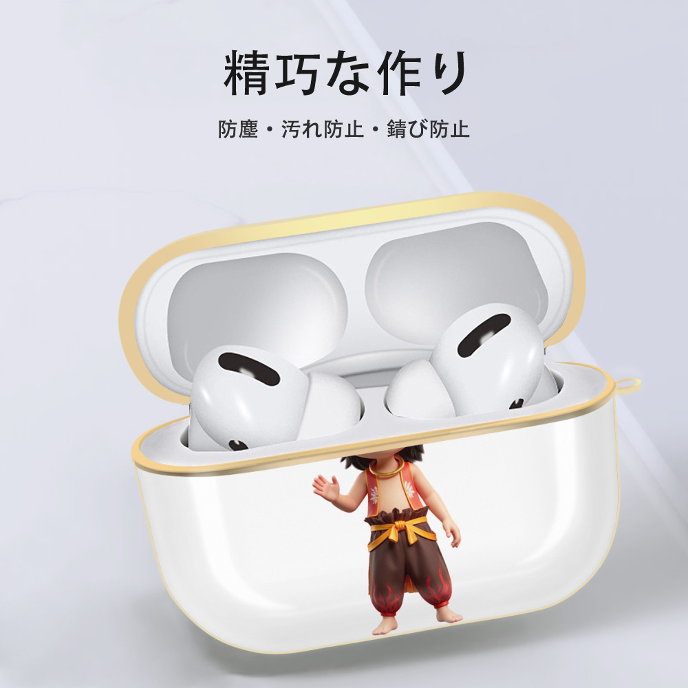Ne Zha 2 ナタ 魔童の大暴れ 【AirPods Pro用】ハードシェル保護ケース｜耐衝撃・防指紋・カラビナ付き商品仕様