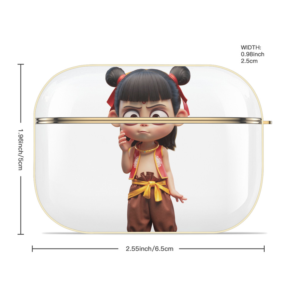 Ne Zha 2 ナタ 魔童の大暴れ 【AirPods Pro用】ハードシェル保護ケース｜耐衝撃・防指紋・カラビナ付き商品仕様