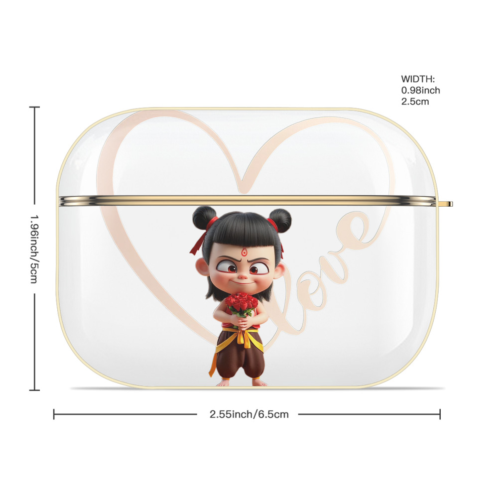 Ne Zha 2 ナタ 魔童の大暴れ 【AirPods Pro用】ハードシェル保護ケース｜耐衝撃・防指紋・カラビナ付き商品仕様