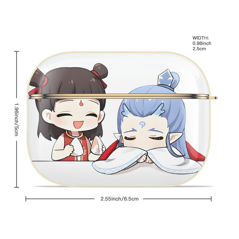 Ne Zha 2 ナタ 魔童の大暴れ 【AirPods Pro用】ハードシェル保護ケース｜耐衝撃・防指紋・カラビナ付き商品仕様