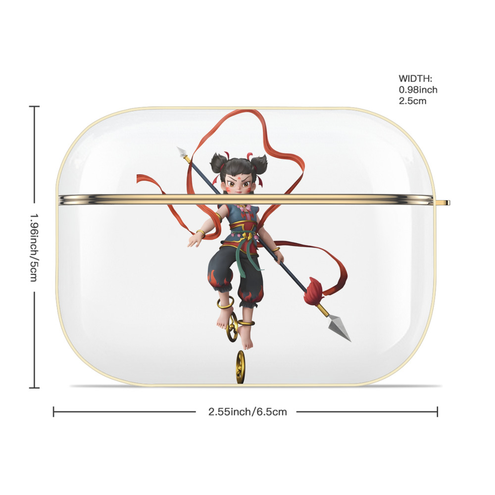 Ne Zha 2 ナタ 魔童の大暴れ 【AirPods Pro用】ハードシェル保護ケース｜耐衝撃・防指紋・カラビナ付き商品仕様