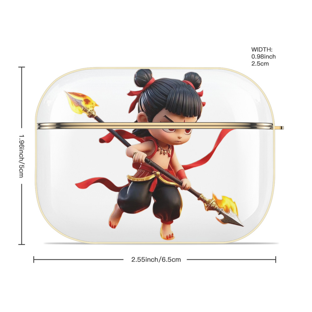 Ne Zha 2 ナタ 魔童の大暴れ 【AirPods Pro用】ハードシェル保護ケース｜耐衝撃・防指紋・カラビナ付き商品仕様