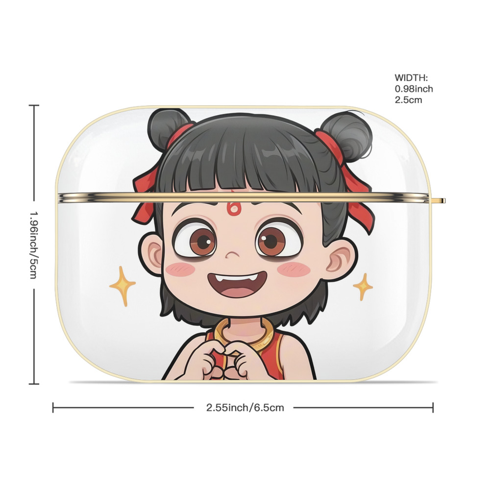 Ne Zha 2 ナタ 魔童の大暴れ 【AirPods Pro用】ハードシェル保護ケース｜耐衝撃・防指紋・カラビナ付き商品仕様