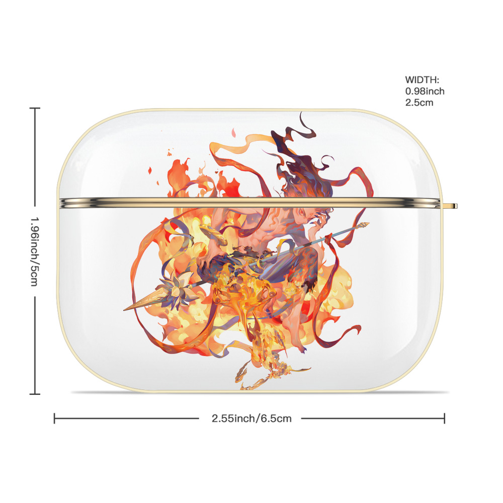 Ne Zha 2 ナタ 魔童の大暴れ 【AirPods Pro用】ハードシェル保護ケース｜耐衝撃・防指紋・カラビナ付き商品仕様