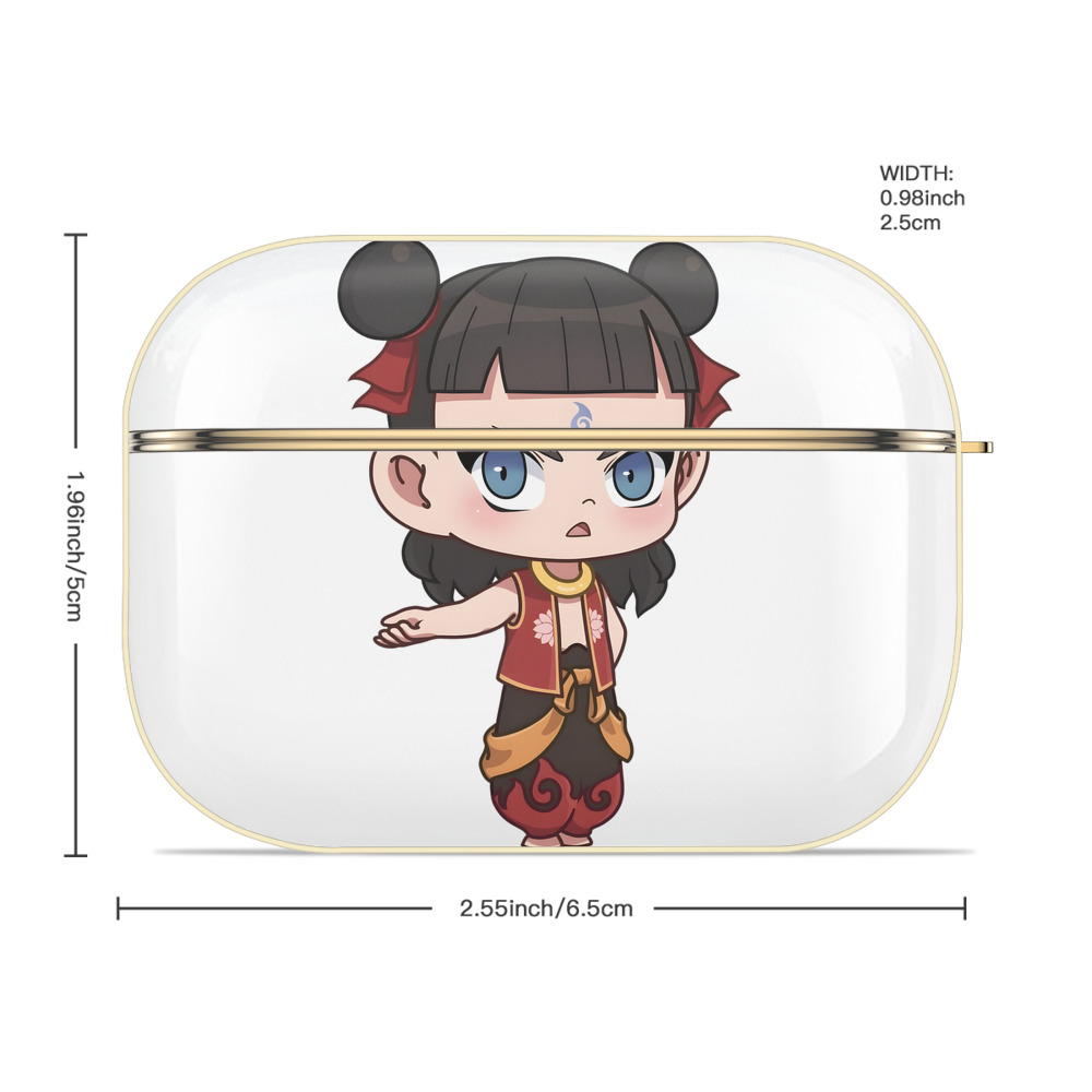 Ne Zha 2 ナタ 魔童の大暴れ 【AirPods Pro用】ハードシェル保護ケース｜耐衝撃・防指紋・カラビナ付き商品仕様