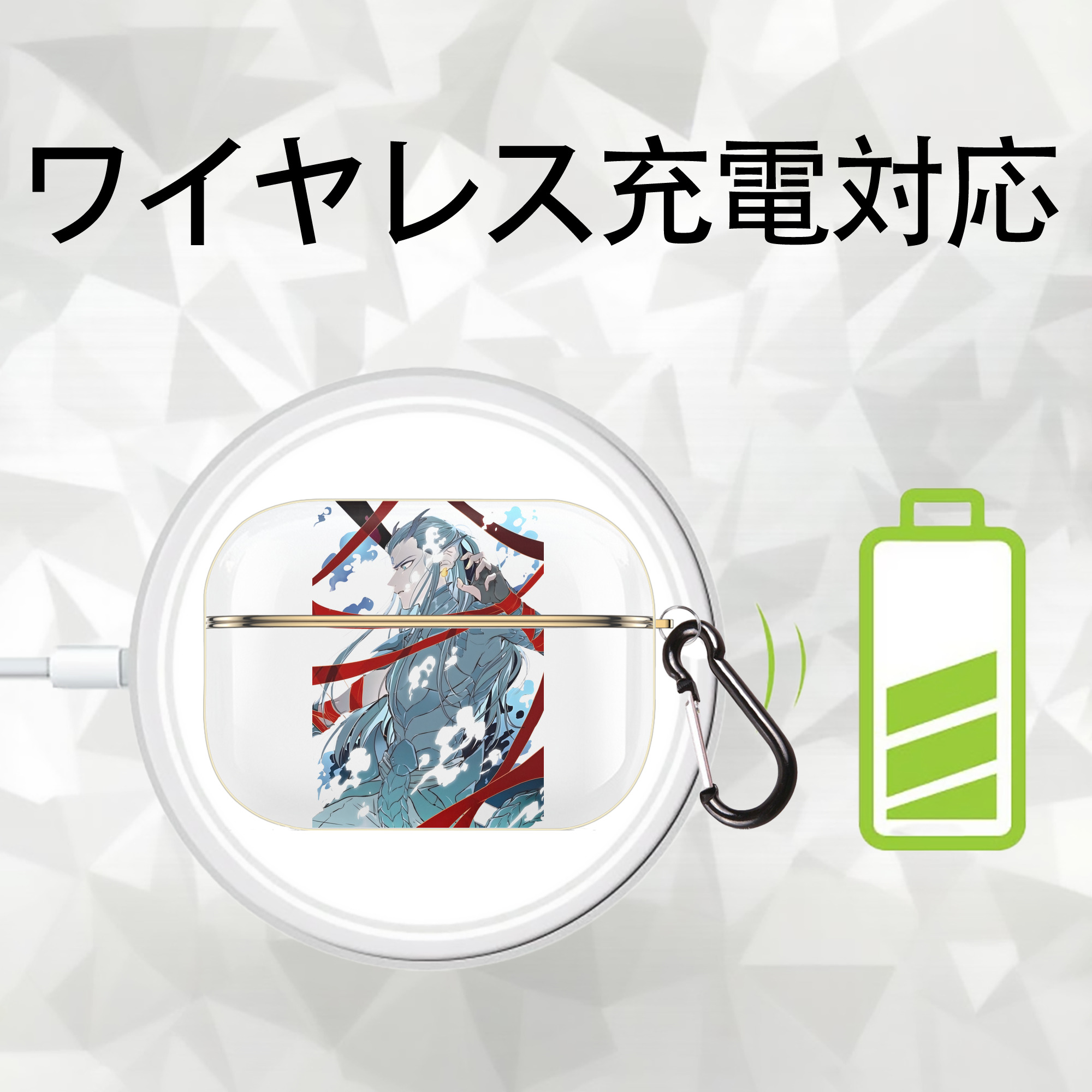 Ne Zha 2 ナタ 魔童の大暴れ 【AirPods Pro用】ハードシェル保護ケース｜耐衝撃・防指紋・カラビナ付き商品仕様