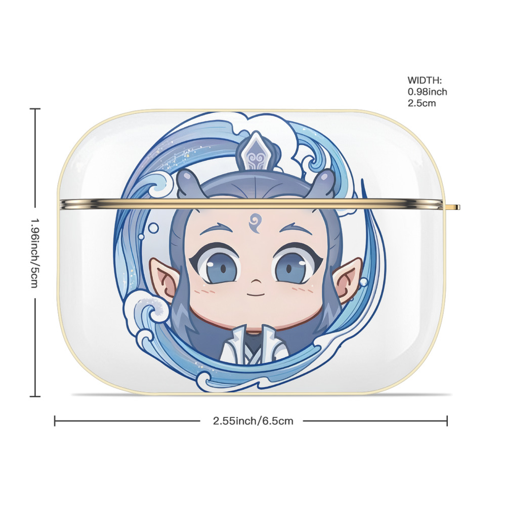 Ne Zha 2 ナタ 魔童の大暴れ 【AirPods Pro用】ハードシェル保護ケース｜耐衝撃・防指紋・カラビナ付き商品仕様