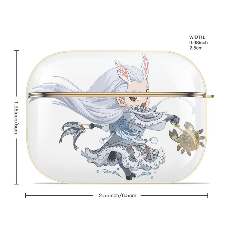 Ne Zha 2 ナタ 魔童の大暴れ 【AirPods Pro用】ハードシェル保護ケース｜耐衝撃・防指紋・カラビナ付き商品仕様