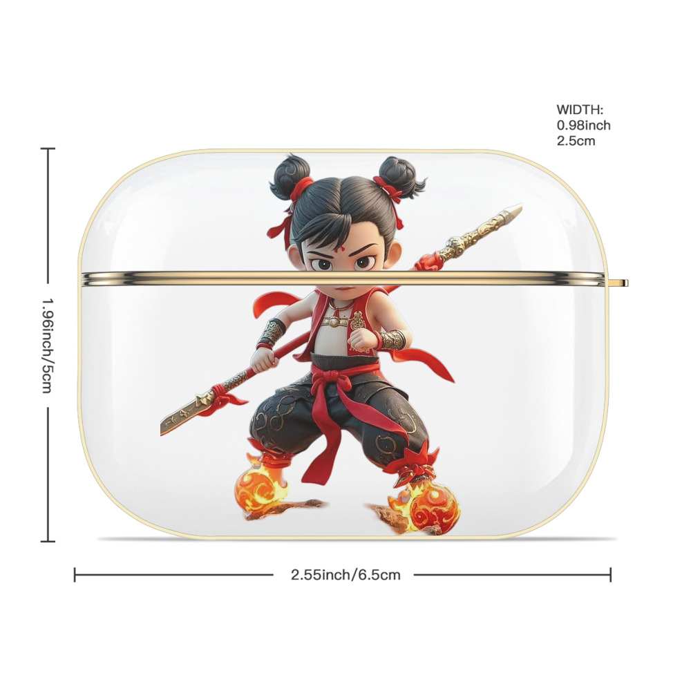 Ne Zha 2 ナタ 魔童の大暴れ 【AirPods Pro用】ハードシェル保護ケース｜耐衝撃・防指紋・カラビナ付き商品仕様