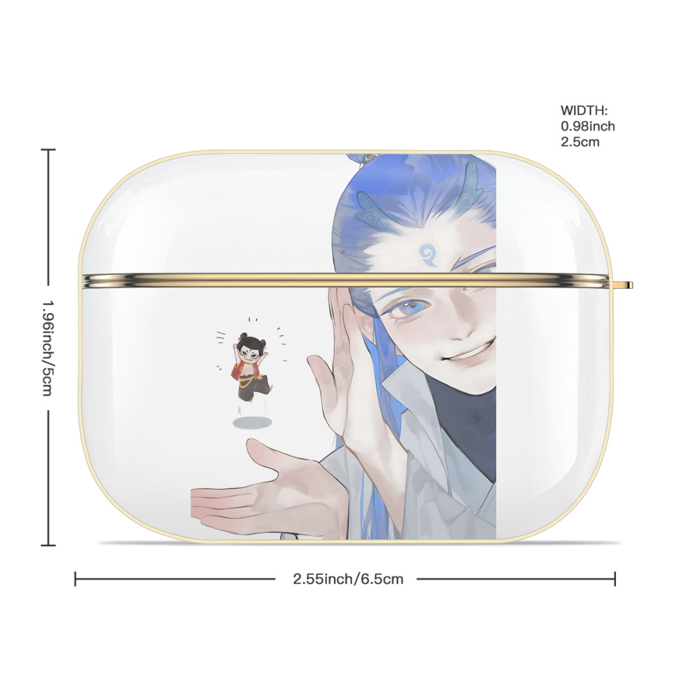 Ne Zha 2 ナタ 魔童の大暴れ 【AirPods Pro用】ハードシェル保護ケース｜耐衝撃・防指紋・カラビナ付き商品仕様