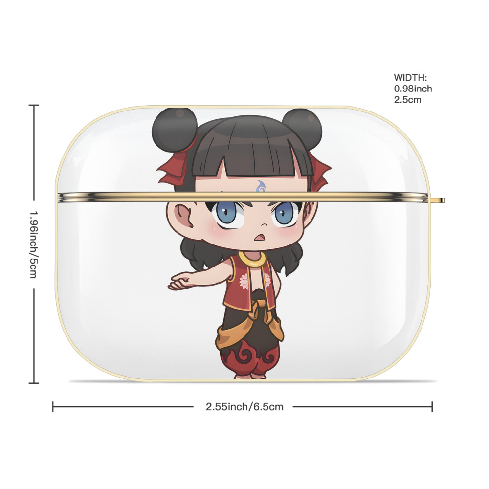 Ne Zha 2 ナタ 魔童の大暴れ 【AirPods Pro用】ハードシェル保護ケース｜耐衝撃・防指紋・カラビナ付き商品仕様