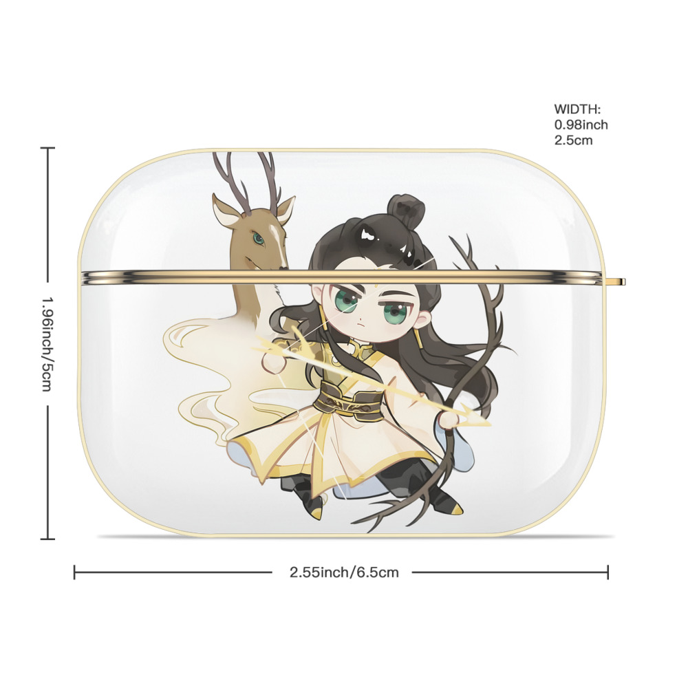 Ne Zha 2 ナタ 魔童の大暴れ 【AirPods Pro用】ハードシェル保護ケース｜耐衝撃・防指紋・カラビナ付き商品仕様