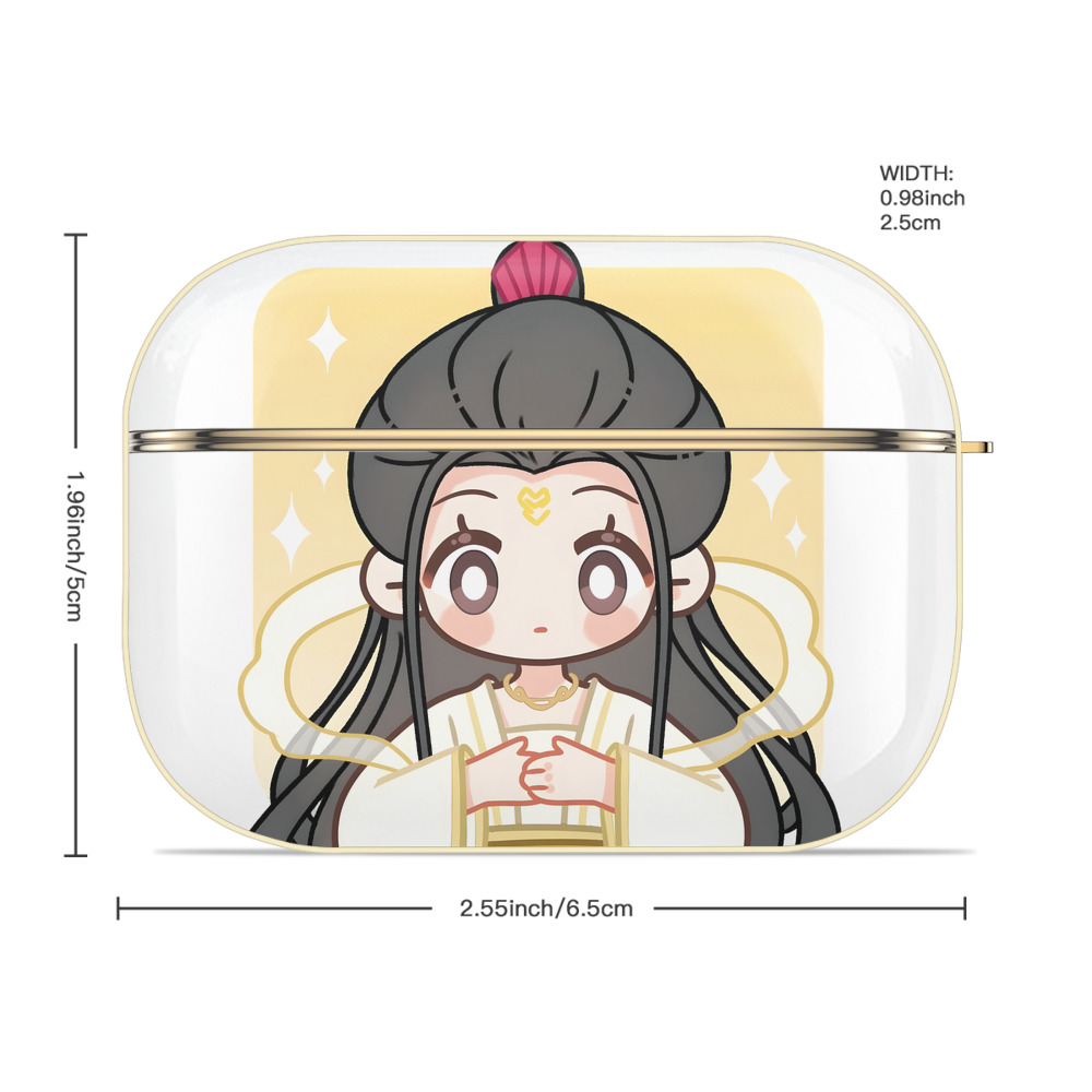 Ne Zha 2 ナタ 魔童の大暴れ 【AirPods Pro用】ハードシェル保護ケース｜耐衝撃・防指紋・カラビナ付き商品仕様