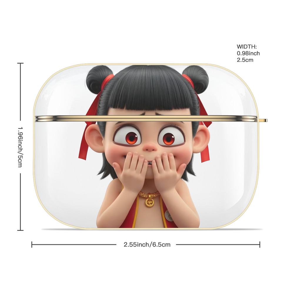 Ne Zha 2 ナタ 魔童の大暴れ 【AirPods Pro用】ハードシェル保護ケース｜耐衝撃・防指紋・カラビナ付き商品仕様