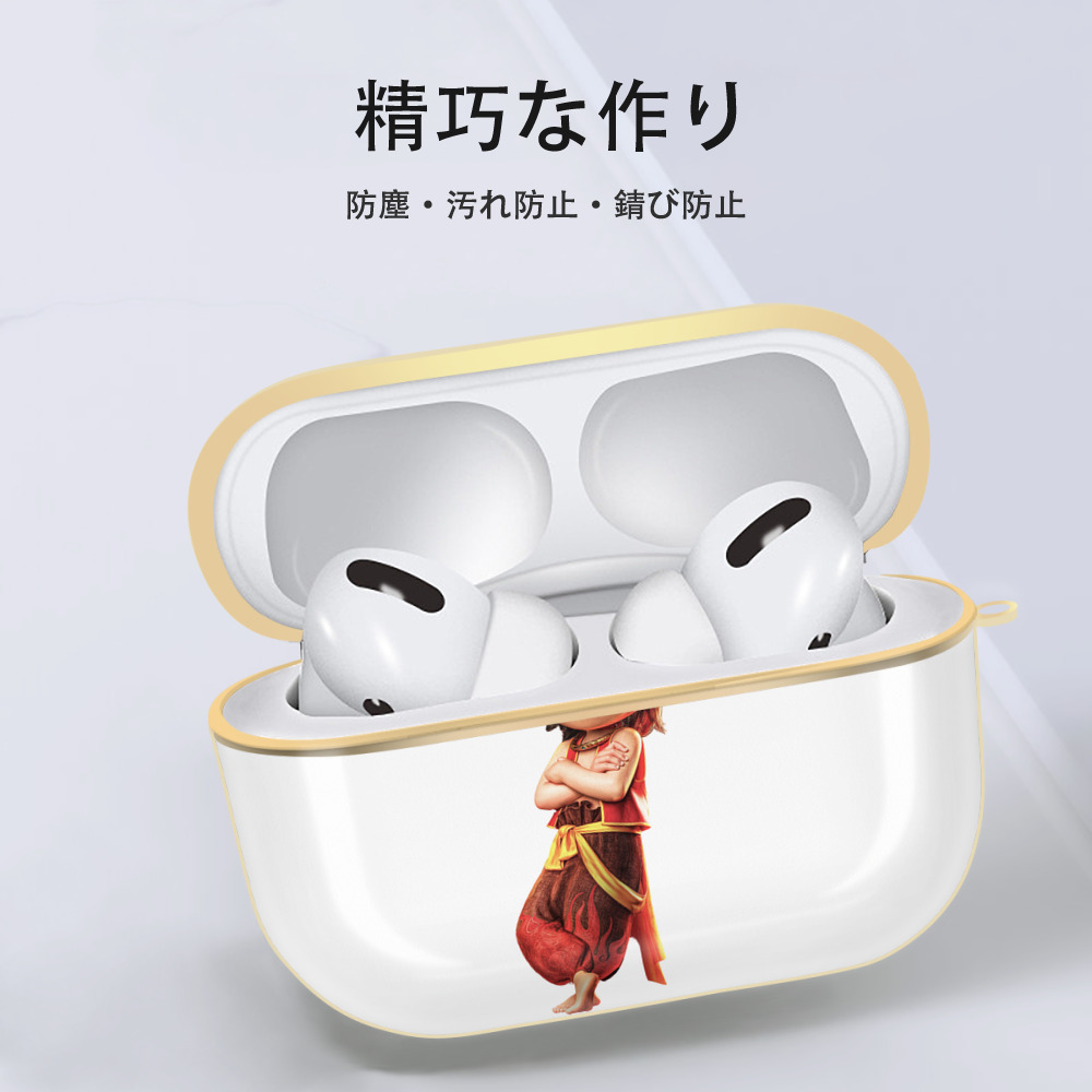 Ne Zha 2 ナタ 魔童の大暴れ 【AirPods Pro用】ハードシェル保護ケース｜耐衝撃・防指紋・カラビナ付き商品仕様