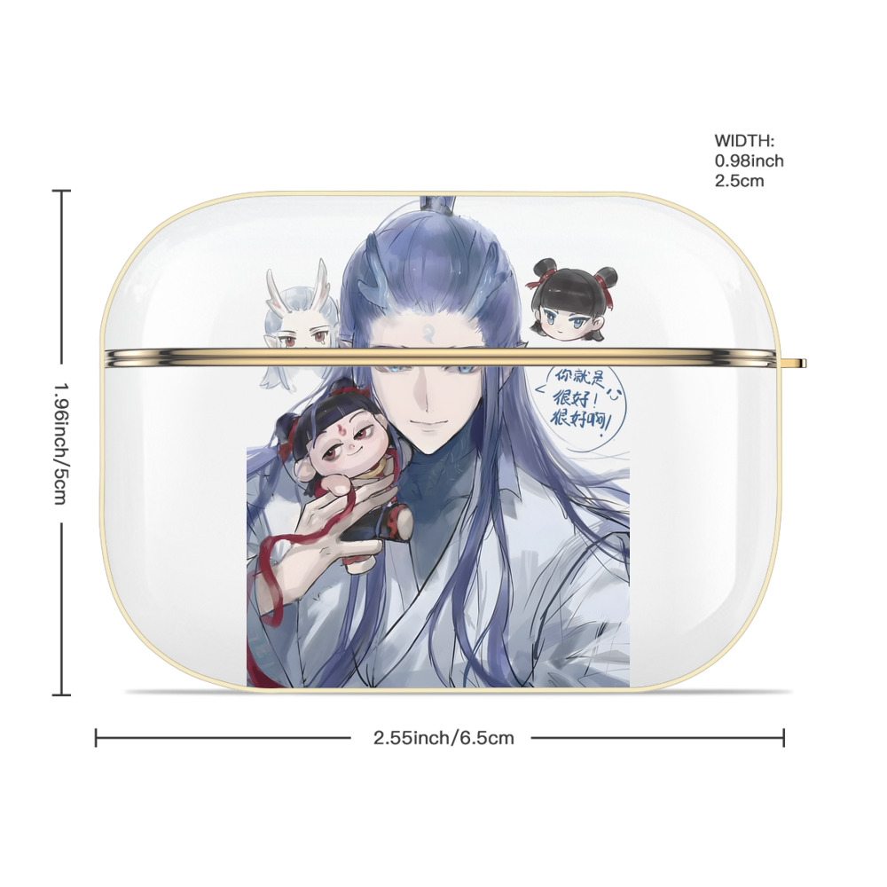 Ne Zha 2 ナタ 魔童の大暴れ 【AirPods Pro用】ハードシェル保護ケース｜耐衝撃・防指紋・カラビナ付き商品仕様