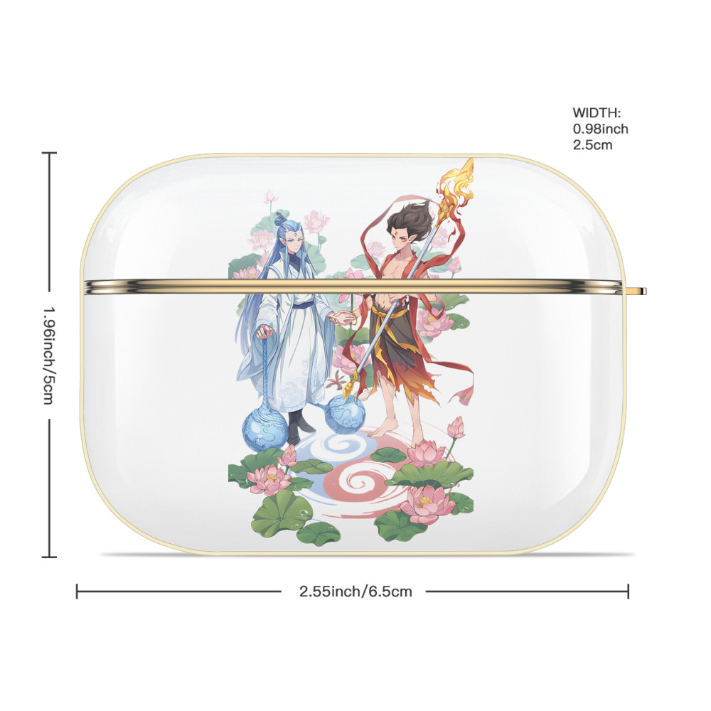 Ne Zha 2 ナタ 魔童の大暴れ 【AirPods Pro用】ハードシェル保護ケース｜耐衝撃・防指紋・カラビナ付き商品仕様