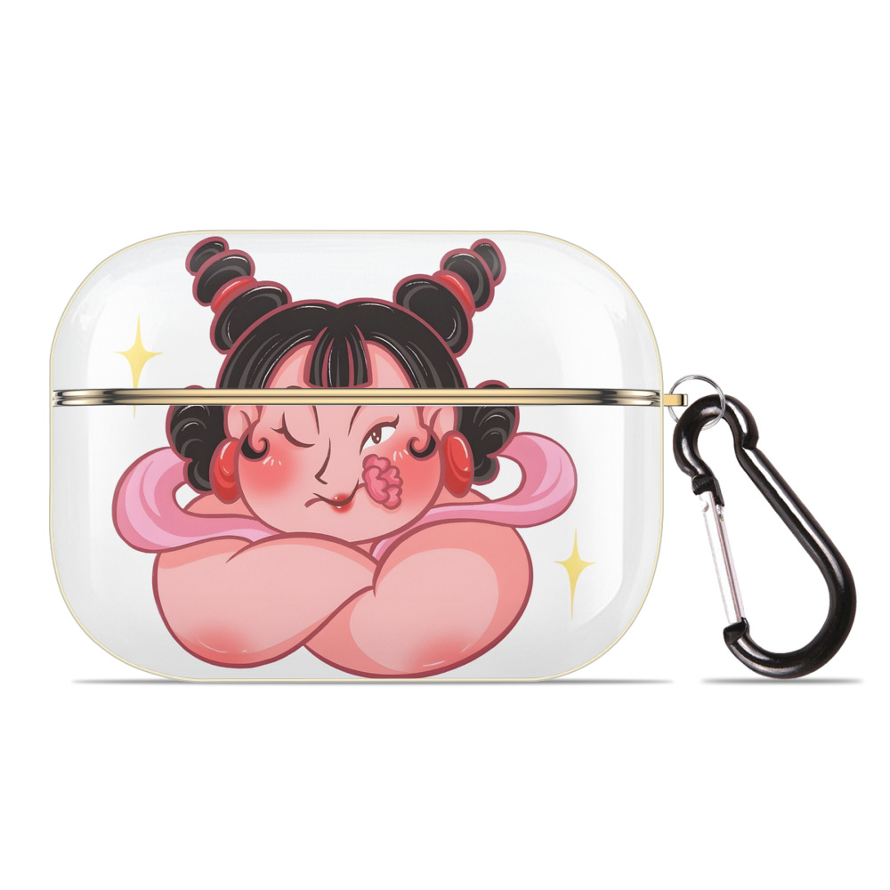 （画像用） Ne Zha 2 ナタ 魔童の大暴れ 【AirPods Pro用】ハードシェル保護ケース｜耐衝撃・防指紋・カラビナ付き商品仕様